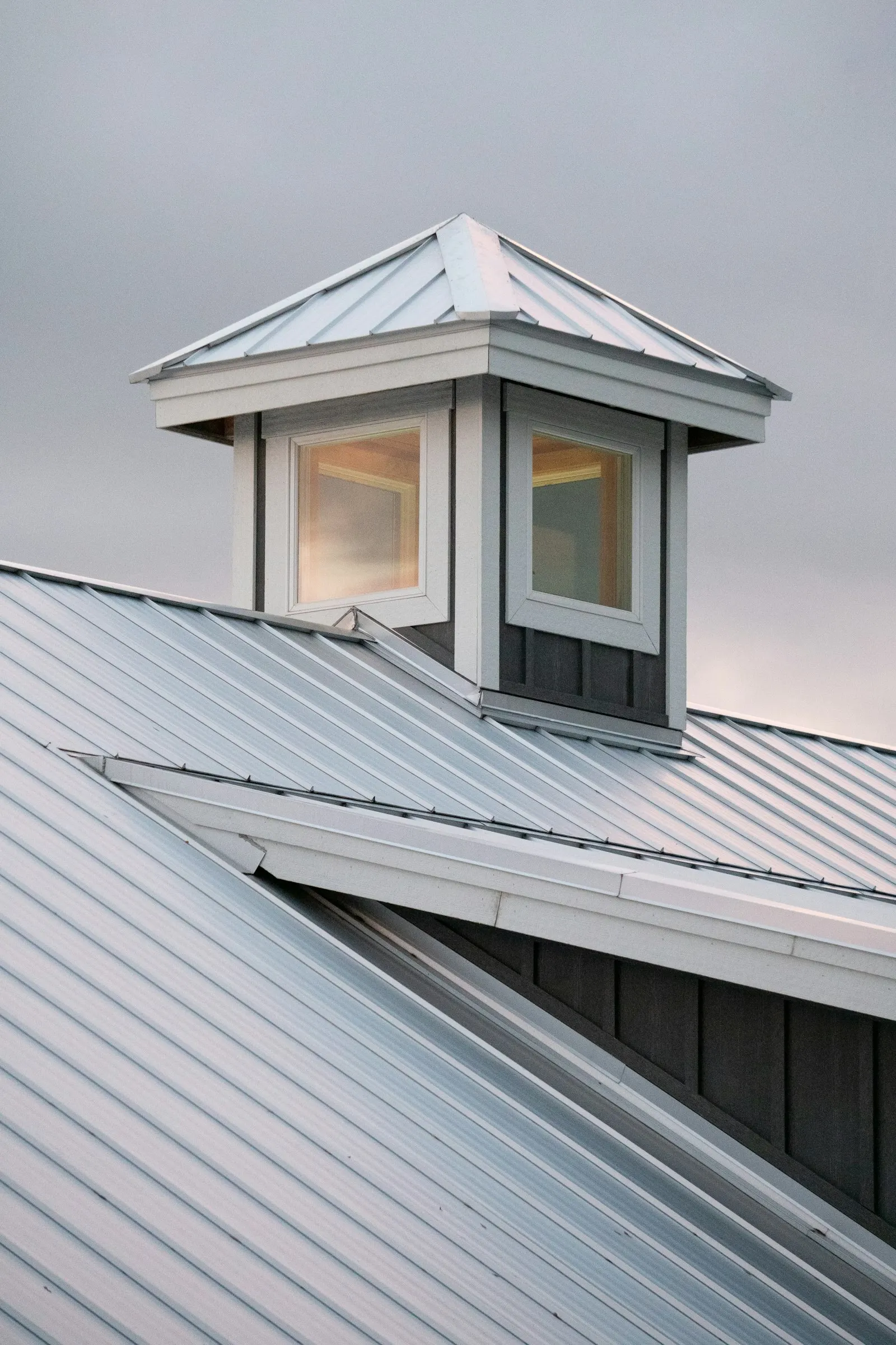 Standing-seam metal roof with dormer detail