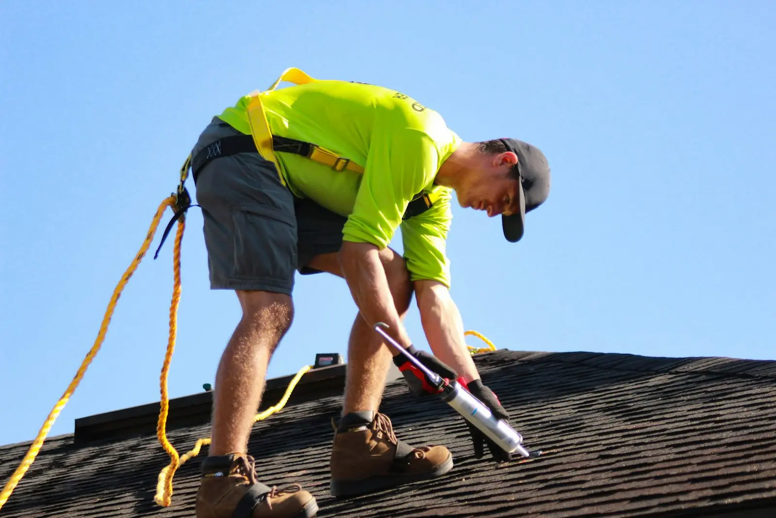 Sealing flashing details on an asphalt roof